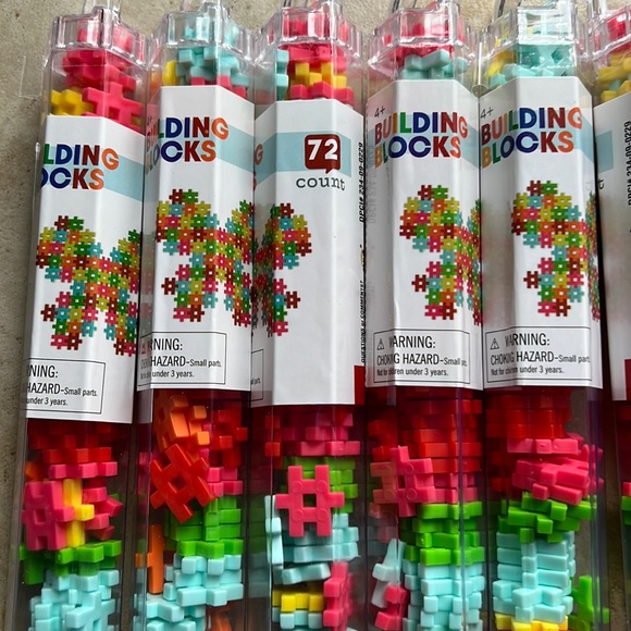 10 tubes Hashtag Building blocks 72 count Target Bullseye Playground - Picture 5 of 5